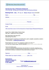 Intro Day Booking Form